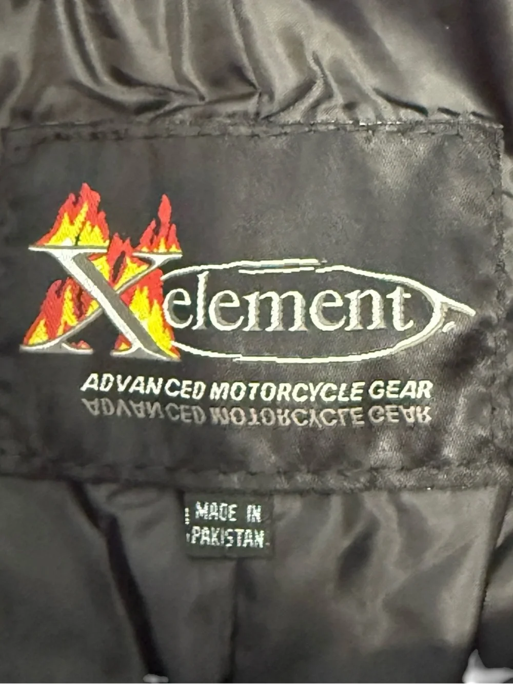 XELEMENT Advanced Motocycle Gear Black Leather Motorcycle Pants 34x28
